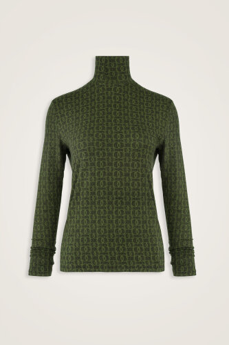 Dokuma Noor Haki Kısa Supreme Bluz - Imannoor