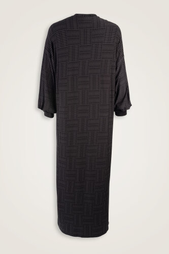 Double I Anthracite Sleeveless Rib Combed Cotton Dress - 2