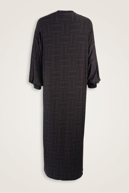 Double I Anthracite Sleeveless Rib Combed Cotton Dress - 2