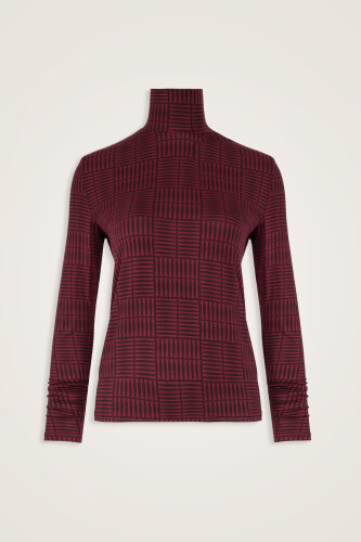 Double I Bordo Kısa Supreme Bluz - Imannoor