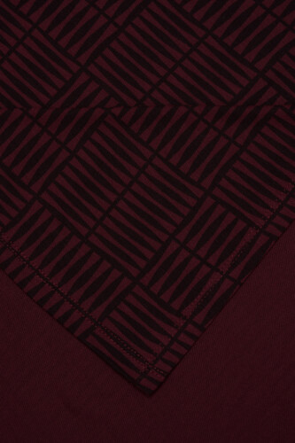 Double I Supreme Shawl Burgundy - 2