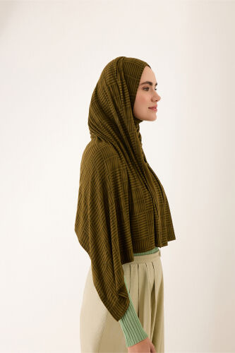 Double I Supreme Shawl Khaki - 5