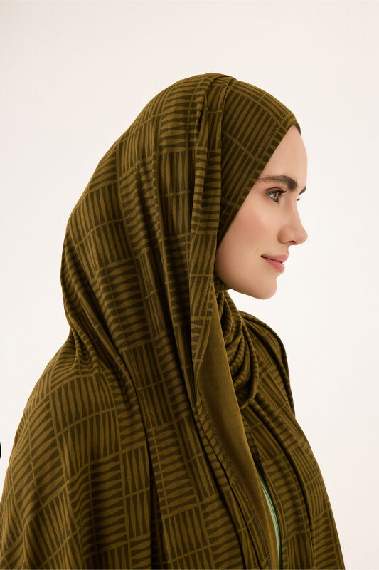 Double I Supreme Shawl Khaki - 3