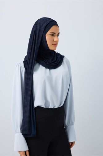 Double I Supreme Shawl Navy - 3