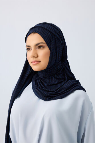 Double I Supreme Shawl Navy - 5