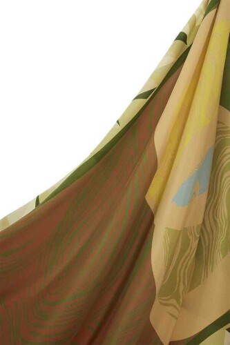 Double OO Silk Shawl Green - 5