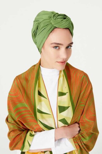 Double OO Silk Shawl Green - 6