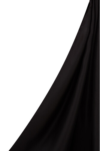 Double Sided Mulberry Silk Shawl Black - 2