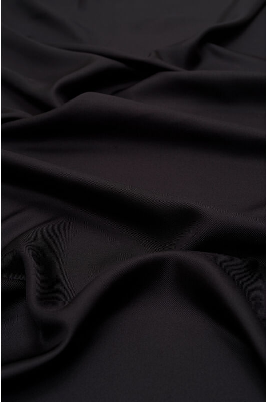 Double Sided Mulberry Silk Shawl Black - 3