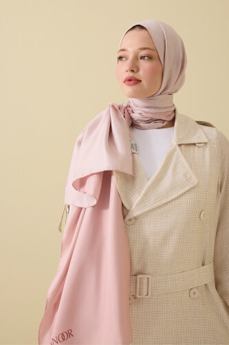 Double Sided Mulberry Silk Shawl Pink 