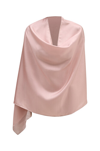 Double Sided Mulberry Silk Shawl Pink - 4