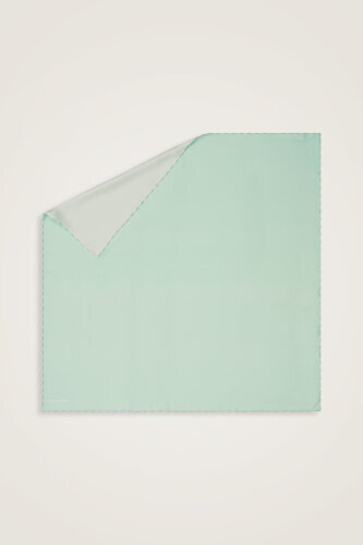 Double Sided Silk Scarf Nile Green-White 