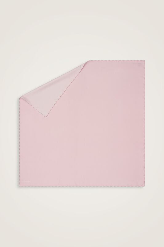 Double Sided Silk Scarf Powder-White - 1