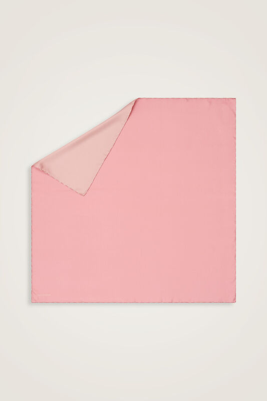 Double Sided Silk Scarf Rose - 1