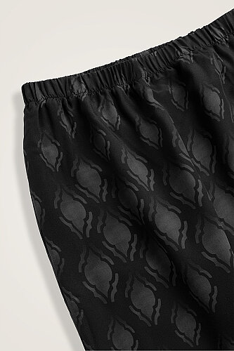 Drops Anthracite Crepe Silk Trousers - 2