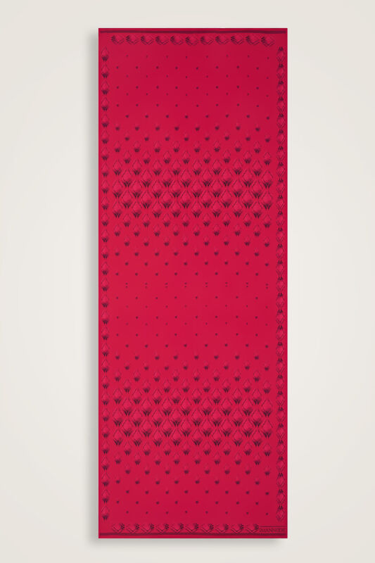 Drops Silk Shawl Red - 2