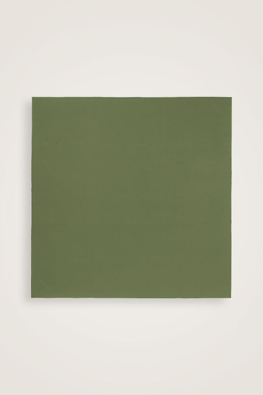 Düz Renk Koyu Yeşil-Turkuaz Çift Taraflı Mulberry İpek Eşarp 94x94 - 2