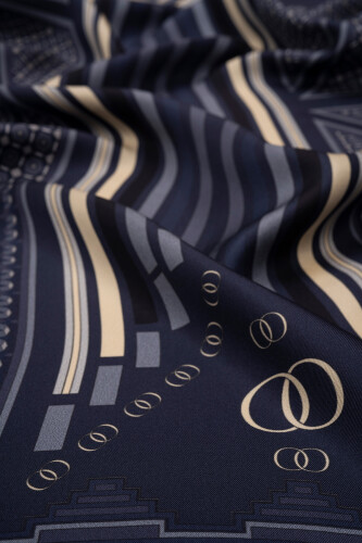 Esen Ways Silk Scarf Indigo - 2