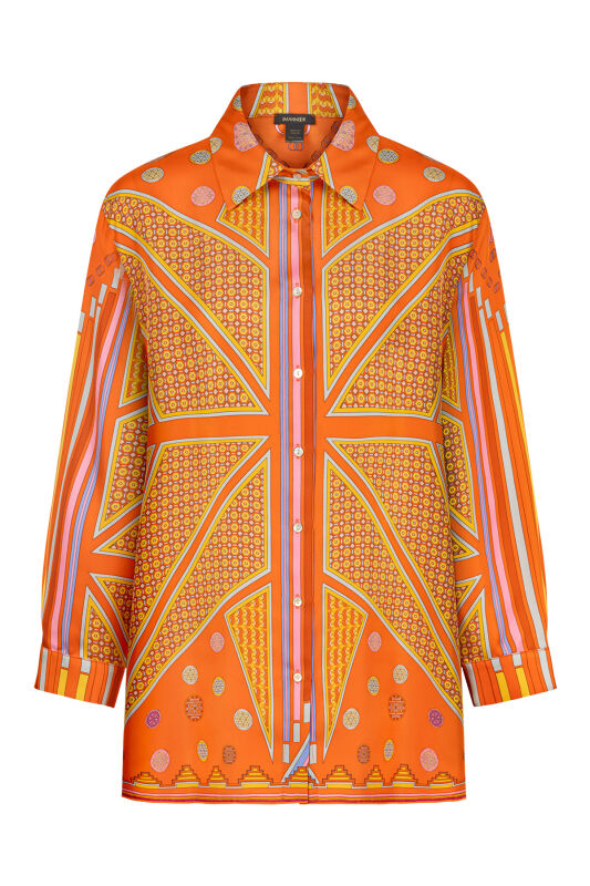 Esen Ways Silk Shirt Orange - 1