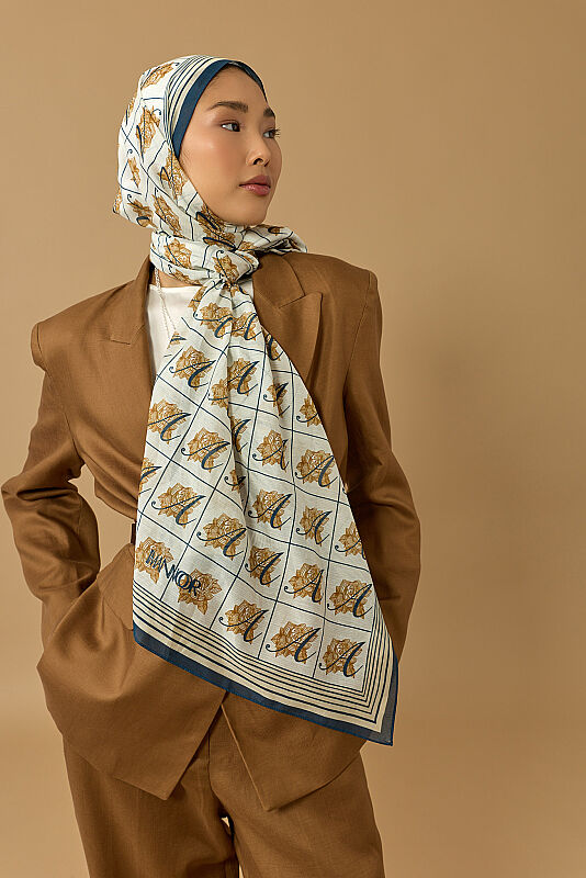 Esma Collection [A] Daytime Cotton Silk Scarf - 5