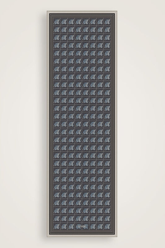 Esma Collection [A] Night Cotton Silk Scarf - 1