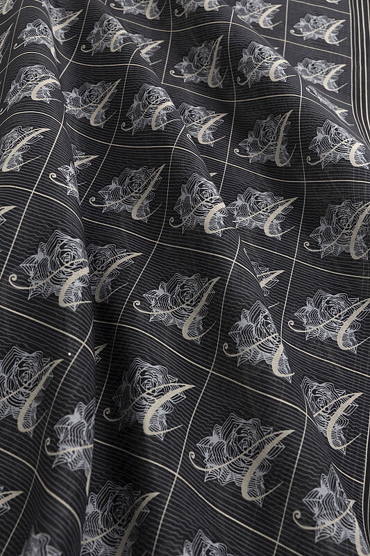 Esma Collection [A] Night Cotton Silk Scarf - 2