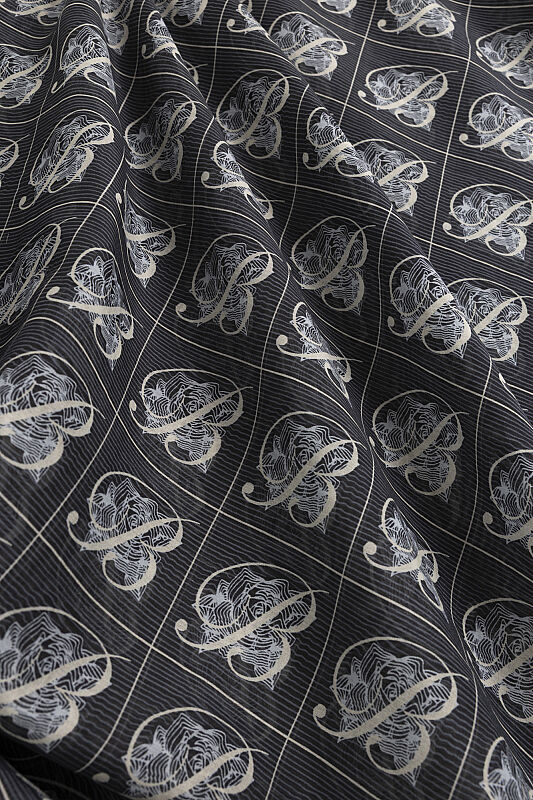 Esma Collection [B] Night Cotton Silk Scarf 7 - 2
