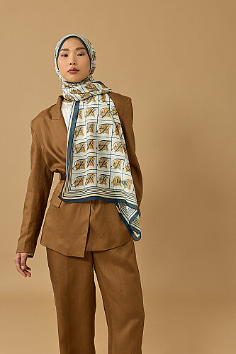 Esma Collection [F] Daytime Cotton Silk Scarf - 5