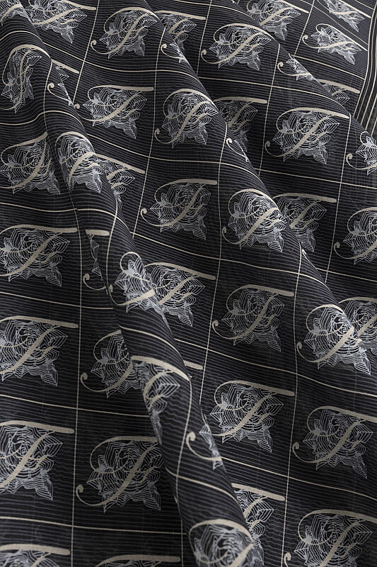 Esma Collection [F] Night Cotton Silk Scarf - 2