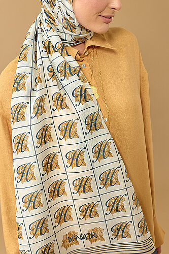 Esma Collection [H] Daytime Cotton Silk Scarf - 5