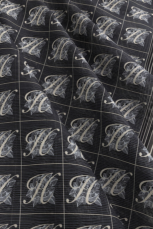 Esma Collection [H] Night Cotton Silk Scarf - 2