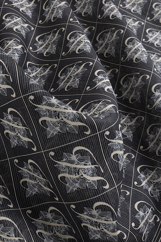 Esma Collection [K] Night Cotton Silk Scarf - 2