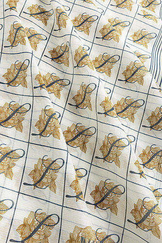 Esma Collection [L] Daytime Cotton Silk Scarf - 2