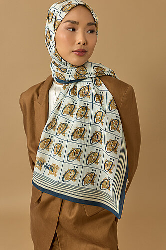 Esma Collection [O] Daytime Cotton Silk Scarf - 5