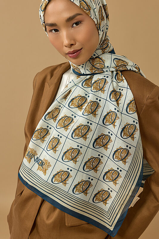Esma Collection [O] Daytime Cotton Silk Scarf - 1