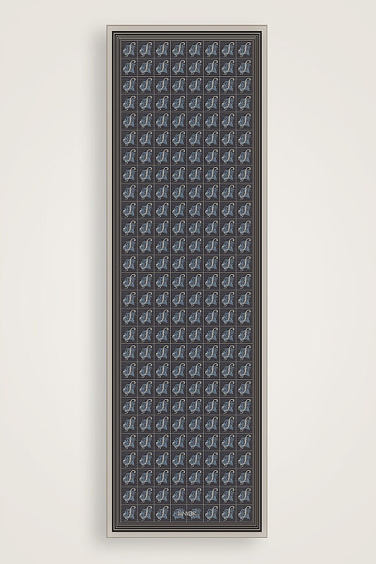 Esma Koleksiyonu [Ş] Gece Pamuk İpek Şal 70x200 - 1