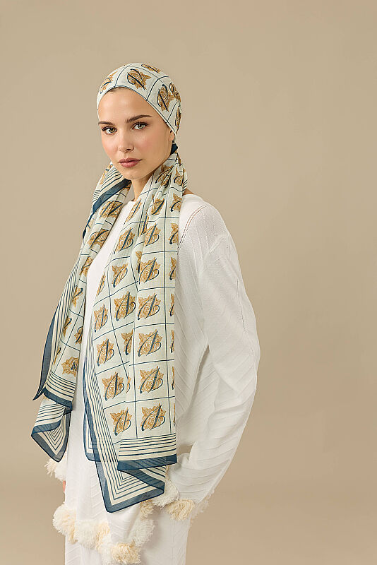 Esma Collection [V] Daytime Cotton Silk Scarf - 6