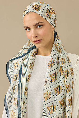 Esma Collection [V] Daytime Cotton Silk Scarf - 1