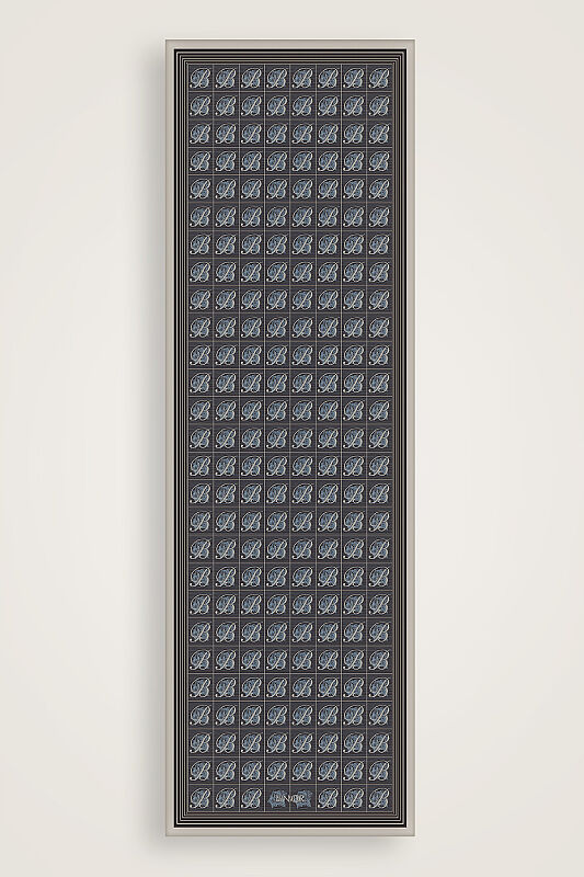 Esma Koleksiyonu [B] Gece Pamuk İpek Şal 70x200 - 1