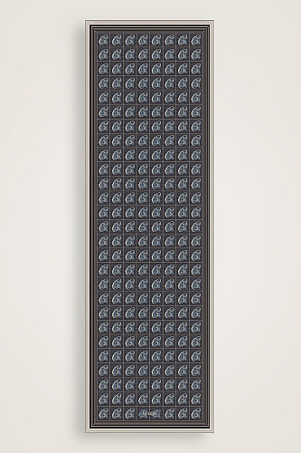 Esma Koleksiyonu [C] Gece Pamuk İpek Şal 70x200 - Imannoor