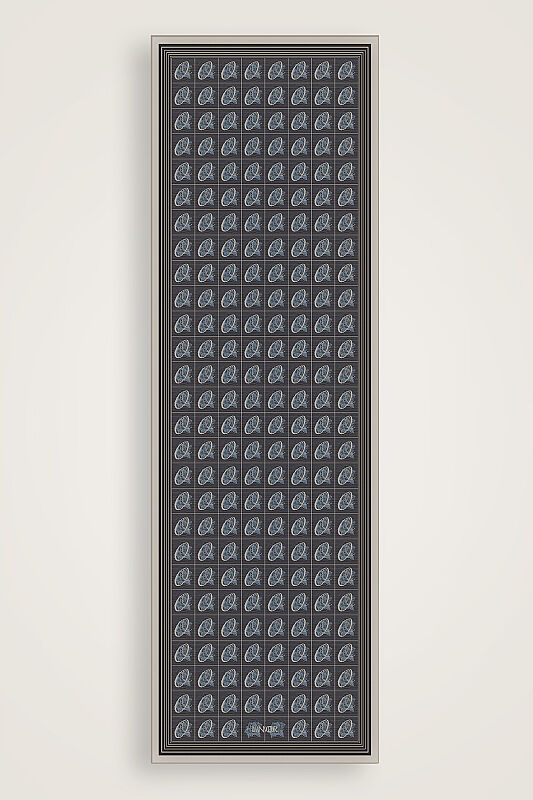 Esma Koleksiyonu [O] Gece Pamuk İpek Şal 70x200 - 1