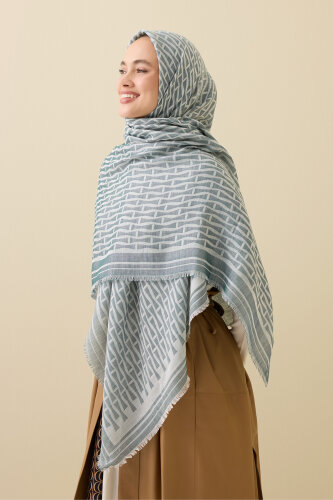 Eye of Iman Silk Shawl Green 