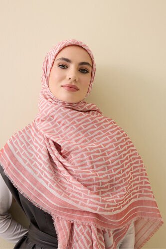 Eye of Iman Silk Shawl Red 