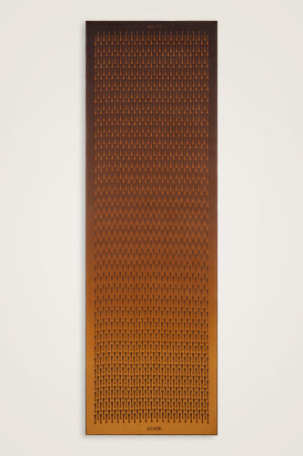 Faith I Degrade Saffron-Coffee Silk Scarf - 2