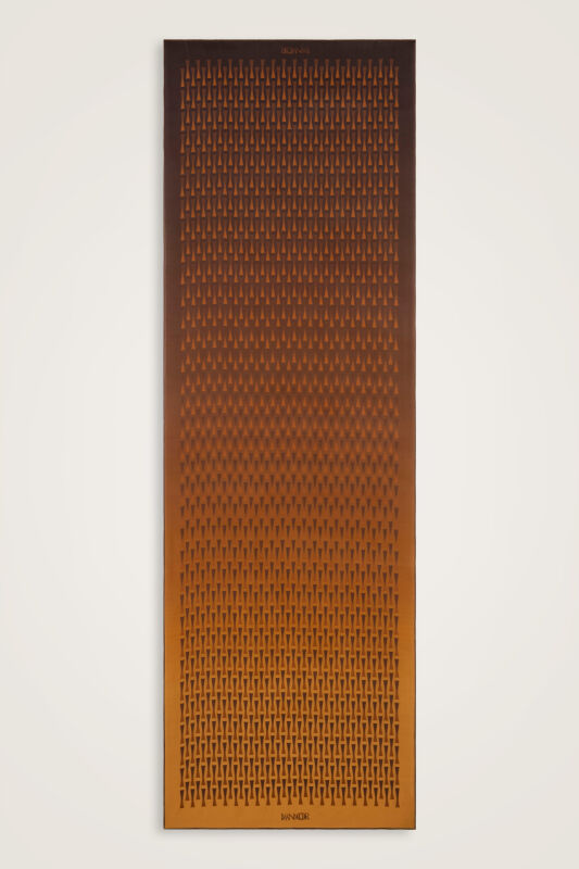 Faith I Degrade Saffron-Coffee Silk Scarf - 2