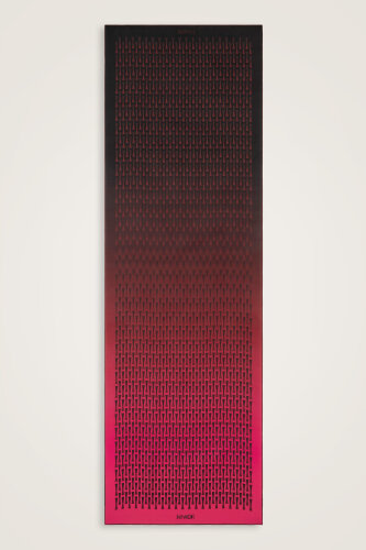 Faith I Gradient Burgundy Silk Scarf - 2