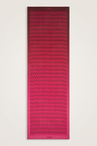 Faith I Gradient Red Silk Scarf - 2