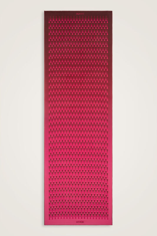 Faith I Gradient Red Silk Scarf - 2