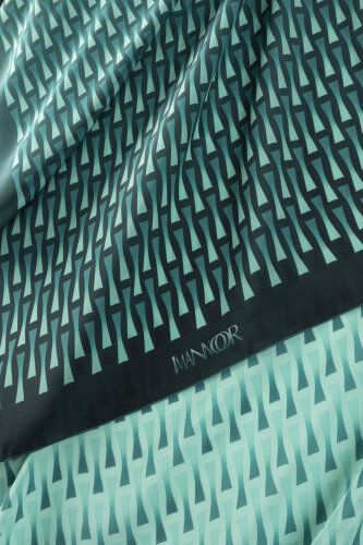 Faith I Gradient Turquoise Silk Scarf - 4