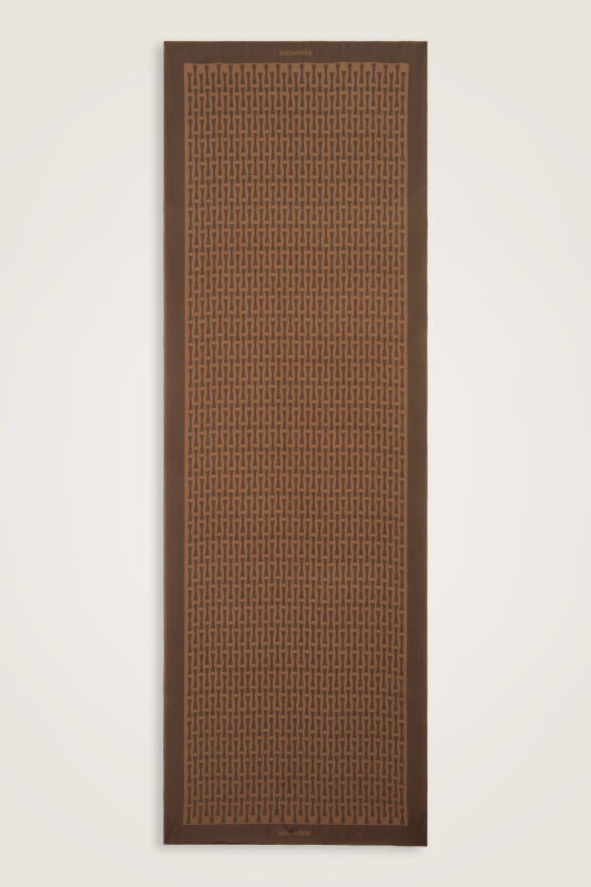 Faith I Mink Crepe Silk Scarf - 1